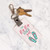 Beach Theme Clip Keychain