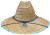 Kenny K Shanghai Straw Under Brim Print Lifeguard Sun Hat