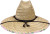 Kenny K Shanghai Straw Under Brim Print Lifeguard Sun Hat