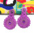 Debbie Embellished Dangle Earrings purple