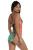 Sunshine 79 Flora Block V Plunge One Piece Swimsuit