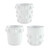 Mud Pie White Beaded Plant Pot