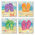 Toes In The Sand Flip Flops 4 Pack Coaster Set