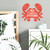 No Crabby Attitudes Crab Shaped Wall Decor Sign