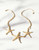 Spartina 449 Sea Star Starfish Gold Statement Necklace