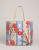 Spartina 449 Oyster Factory Floral Sprigs Beach Tote Bag