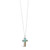 Dune Jewelry Silver Cross Gradient Boynton Beach Sand Turquoise Necklace