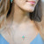 Dune Jewelry Silver Cross Gradient Boynton Beach Sand Turquoise Necklace