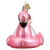Old World Christmas Snowman On Flamingo Pool Float Glass Tree Ornament