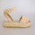 Seashore Espadrille Platform Raffia Sandals