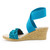Charleston Shoes Carolina Satin Ruffle Wedge Sandal
