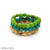 Tagua Acai Berries 3 Bands Stackable Bracelet