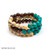 Tagua Acai Berries 3 Bands Stackable Bracelet