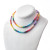 Long Laguna Enamel Bead Necklace Rainbow