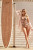 Tribal Copper Tan Tropical Floral One Piece Swimsuit