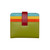 ili New York Multi Color Small Bi-Fold Leather Wallet