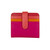ili New York Multi Color Small Bi-Fold Leather Wallet
