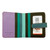 ili New York Multi Color Small Bi-Fold Leather Wallet