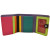 ili New York Multi Color Trifold Mini Leather Wallet