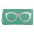 ili New York Eyeglass Frames Graphic Leather Zipper Case