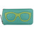 ili New York Eyeglass Frames Graphic Leather Zipper Case