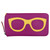ili New York Eyeglass Frames Graphic Leather Zipper Case