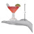 Old World Christmas Cosmopolitan Martini Glass Tree Ornament