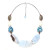 Nature Bijoux Les Calanqu Blue Chalcedony Stone Beads Pendant Necklace