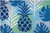 Jellybean Pineapple & Palm Leaf Blue Floor Accent Rug