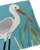 Jellybean Egret and Cattails Floor Accent Rug
