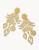Spartina 449 Gold Thistle Chandelier Dangle Earrings  