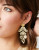 Spartina 449 Gold Thistle Chandelier Dangle Earrings  