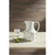 Mud Pie White Beaded Terracotta Pitcher