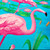 Flamingos In The Lotus Flowers Beach Towel