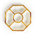 Two's Company Bamboo Chip and Dip Dish