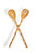 Two's Company Bamboo Touch Salad Spoon and Fork Server Set