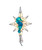 Kurt Adler Illuminated Blue Seahorse Star Of Bethlehem Christmas Tree Topper