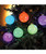 Kurt Adler Iridescent 6 Glass Christmas Balls Multicolor Color Changing Light Strand Set