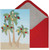 Decorated Palm Trees Christmas Card