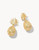 Spartina 449 Sweet Pineapple Gold Dangle With Opal Earrings