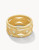Spartina 449 Sand Bar Gold White Opal Ring Stack
