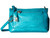 Brighton Bria Aqua Messenger Embossed Leather Crossbody Purse
