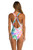 Sunshine 79 Fantasy Vacation One Piece Deep V Plunge Swimsuit