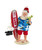 Fabriché™ Beach Santa Figurine With Surfboard and Margarita By Kurt Adler
