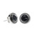 4Ocean Florida Osborne Reef Black Tire Rubber Silver Stud Earrings