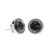 4Ocean Florida Osborne Reef Black Tire Rubber Silver Stud Earrings