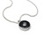 4Ocean Florida Osborne Reef Black Tire Rubber Pendant Silver Necklace