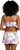 La Blanca Mystic Palms Ruffle Bandeau Swimsuit Top