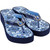 Brighton Bella Capri Tiles Ink Blue Wedge Flip Flops - 9