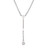 NAU-T Girl Smoked Golf Tee Lariat Silver Necklace